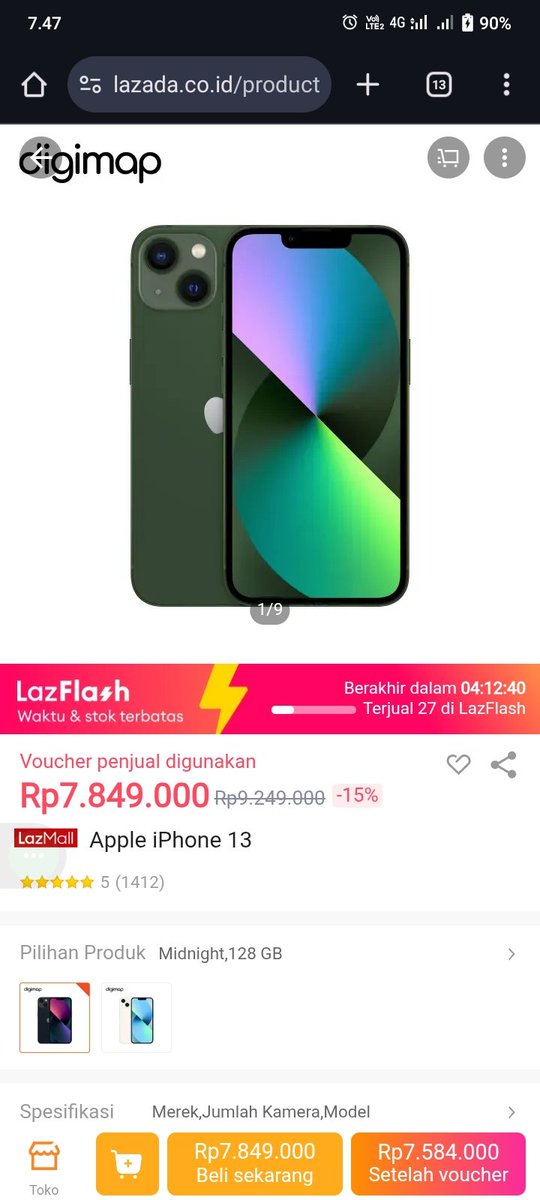 ComxcomC's tweet image. HP udah mulai lemot, terus liat ada Iphone 7jutaan di Lazada 😭 Ternyata iPhone 13 bisa semurah itu kayak kapan lagi… ternyata emang pas Lazada 11.11 Diskon Terbesar Tahun ini ayo guys km mumpung masih diskon rugi bnget kalo gk!

s.lazada.co.id/s.ZdTRn5