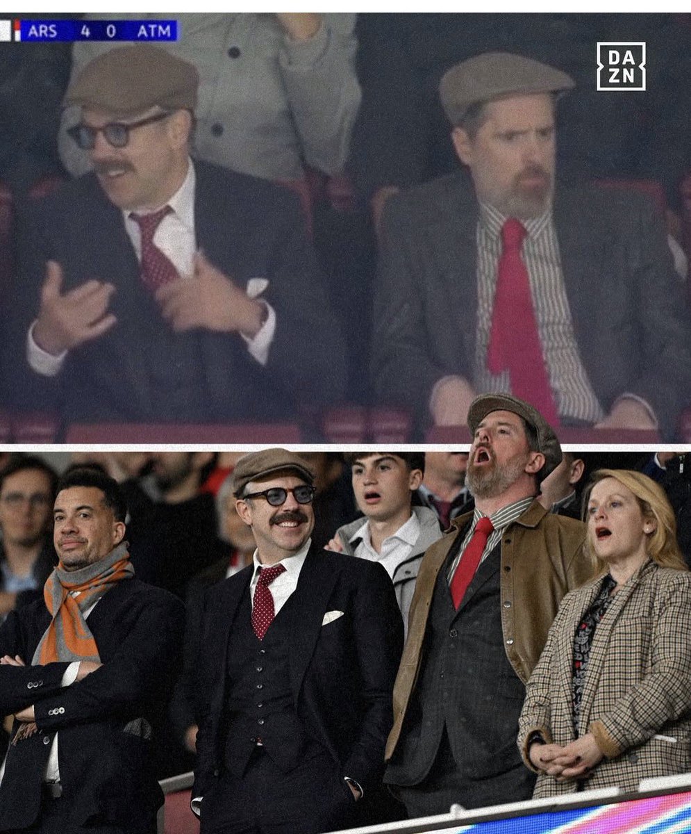 This is <a href="/TedLasso/">Ted Lasso</a>. Via <a href="/dazngroup/">DAZN</a> <a href="/Arsenal/">Arsenal</a> <a href="/Atleti/">Atlético de Madrid</a>