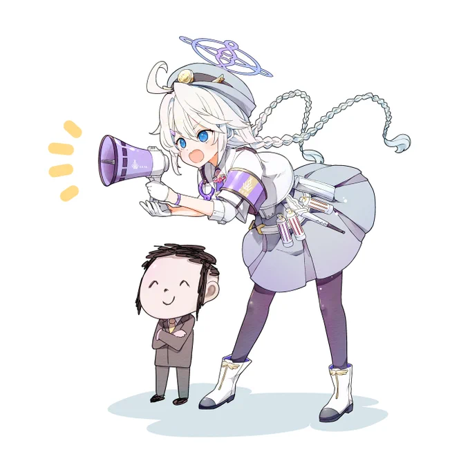 キリノと先生 #ブルアカ