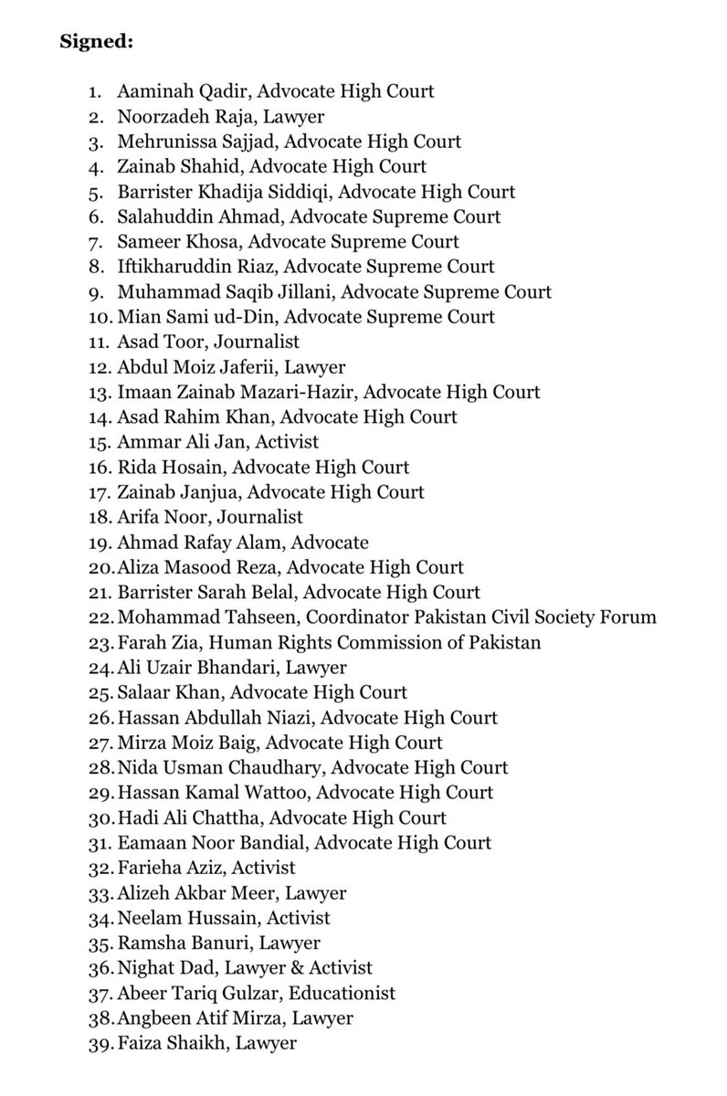 Noorzraja's tweet photo. Over 150 Pakistani lawyers, academics &amp; civil society members stand united in our opposition to the 27th constitutional amendment - a brazen assault on judicial independence &amp; integrity carried out in a secretive, non-transparent manner. #Scrap27thAmendment https://t.co/F7mxA0WQ3H