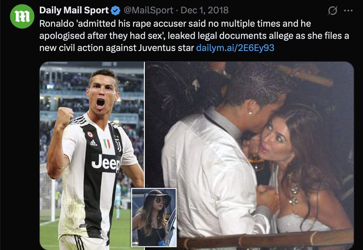 usrname890's tweet photo. @AuresVilla @CuleSR10 @GumVanny @ValtRMFC @TouchlineX She said "no". 

He raped her. https://t.co/eFVwcZWwLi