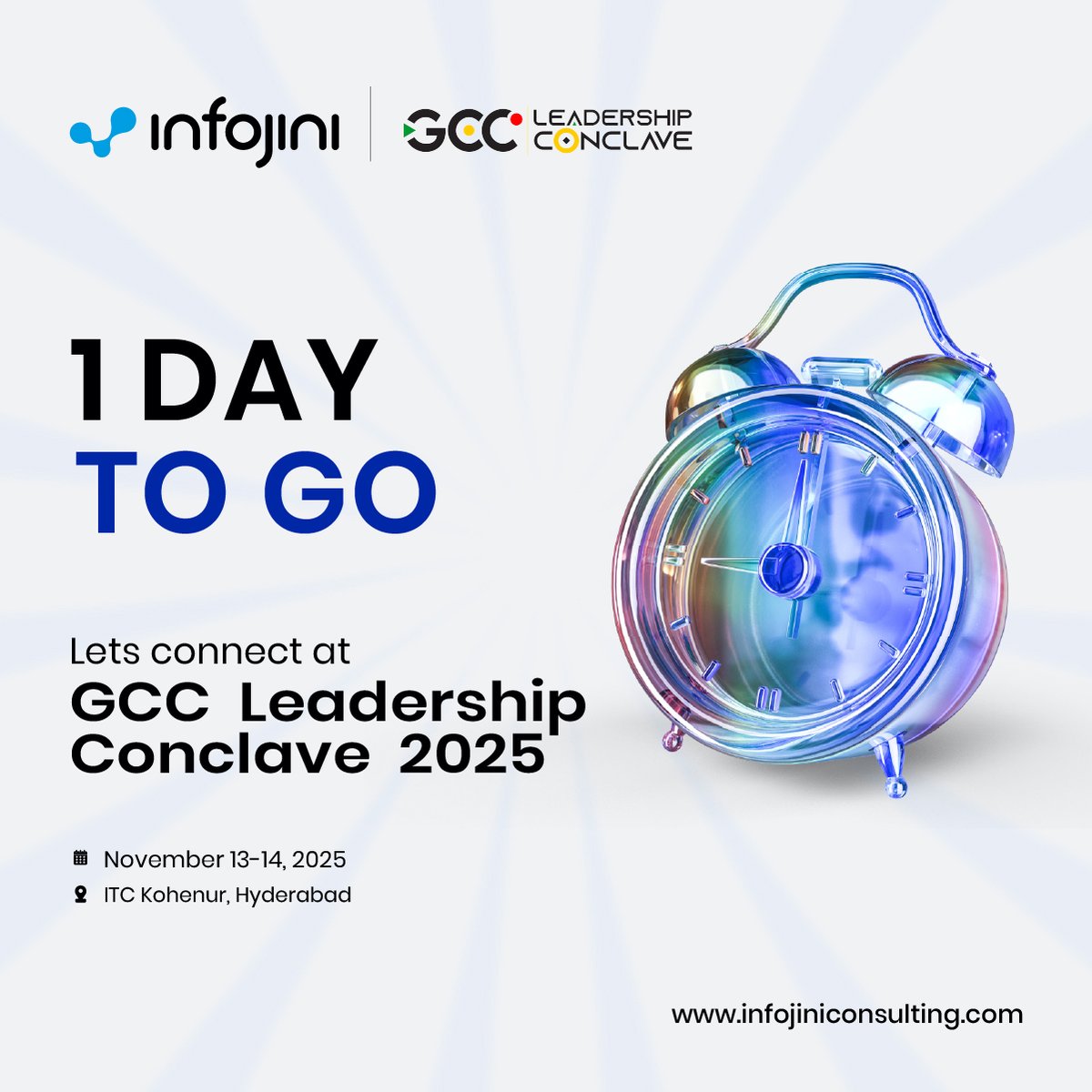 🚀 1 day to go!
We’re just 1 day away from SHRM’25 at Taj Palace, New Delhi 🎉

Drop by Booth 134 and see how we’re helping enterprises shape the future of work with AI, digital, and talent innovation.

#SHRM25 #AI #DigitalTransformation #TalentInnovation #InfojiniEvents