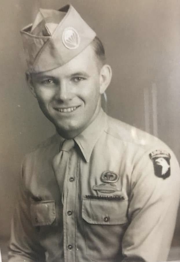My Daddy - my hero!  Enlisted at age 18 - 101st Airborne. Jumped on D-Day, POW, liberated Landsberg (Dachau subcamp), survived Battle of the Bulge in Bastogne.  I stand for the flag!  Red, white, and blue flows in me. Proud to be a daughter of truly the Greatest Generation!!  🇺🇸