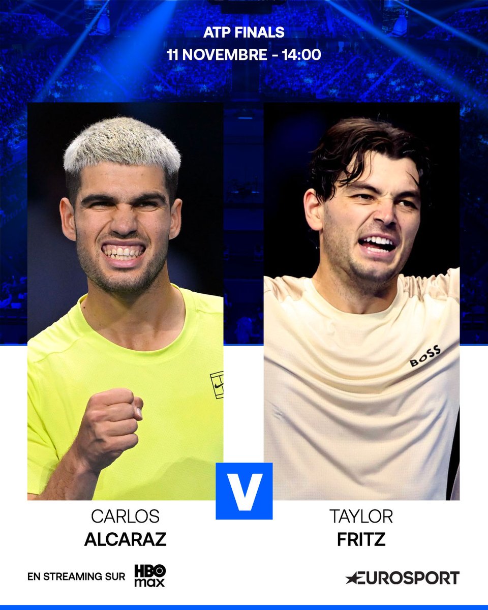 Eurosport_FR's tweet photo. L'Américain va-t-il déjouer les pronostics face à l'Espagnol ?
Regardez le Masters en exclusivité sur Eurosport, disponible via HBO Max #NittoATP Finals #HomeOfTennis https://t.co/oeEAWLTEOg https://t.co/800Ig2hg8s