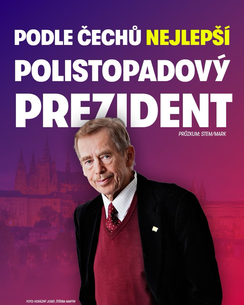 Byl jsem hrdý, jakého máme prezidenta, pak jsem měl 20 let pauzu a teď se to vrátilo.

Jsem rád, že to většina vidí stejně. Havel navždy ✌️