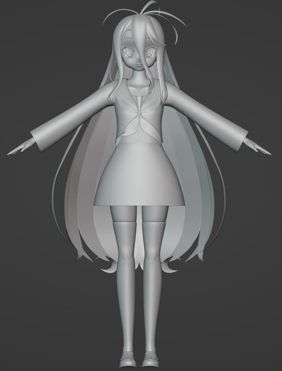 Shiro_blend's tweet image. I haven&apos;t posted anything in a while, sorry. Another project will be ready soon
Character - Shiro❤️
Work in progress
 #Shiro #Realtime #CharacterModeling #anime #NoAI #Anime3D #Girl #Blender #3D #AnimeCharacter #CuteGirl #NoGameNoLife #animegirl