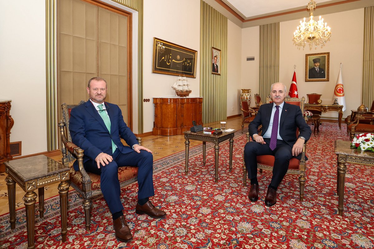 Türkiye Büyük Millet Meclisi Başkanımız <a href="/NumanKurtulmus/">Numan Kurtulmuş</a>, Radyo ve Televizyon Üst Kurulu Başkanı Mehmet Daniş’i kabul etti.