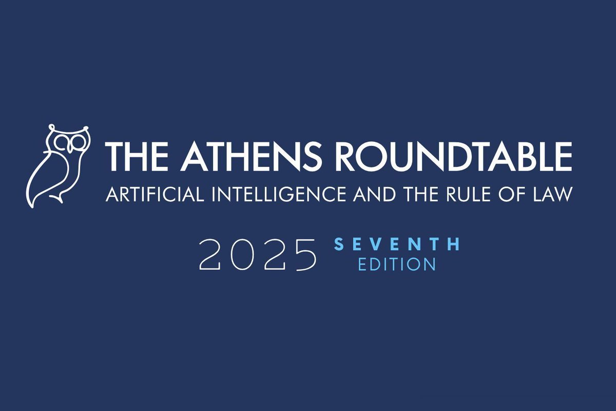 thefuturesoc's tweet photo. Join us for the Seventh Edition of The Athens Roundtable on AI and the Rule of Law, happening online on Dec 4, 2025 (9am–1pm GMT).
This year’s theme: Facing the stakes of AI together, from shared concerns to joint action.
Register: https://t.co/ZAWqlrFUSG
#AthensRoundtable https://t.co/43K4D4WEKL