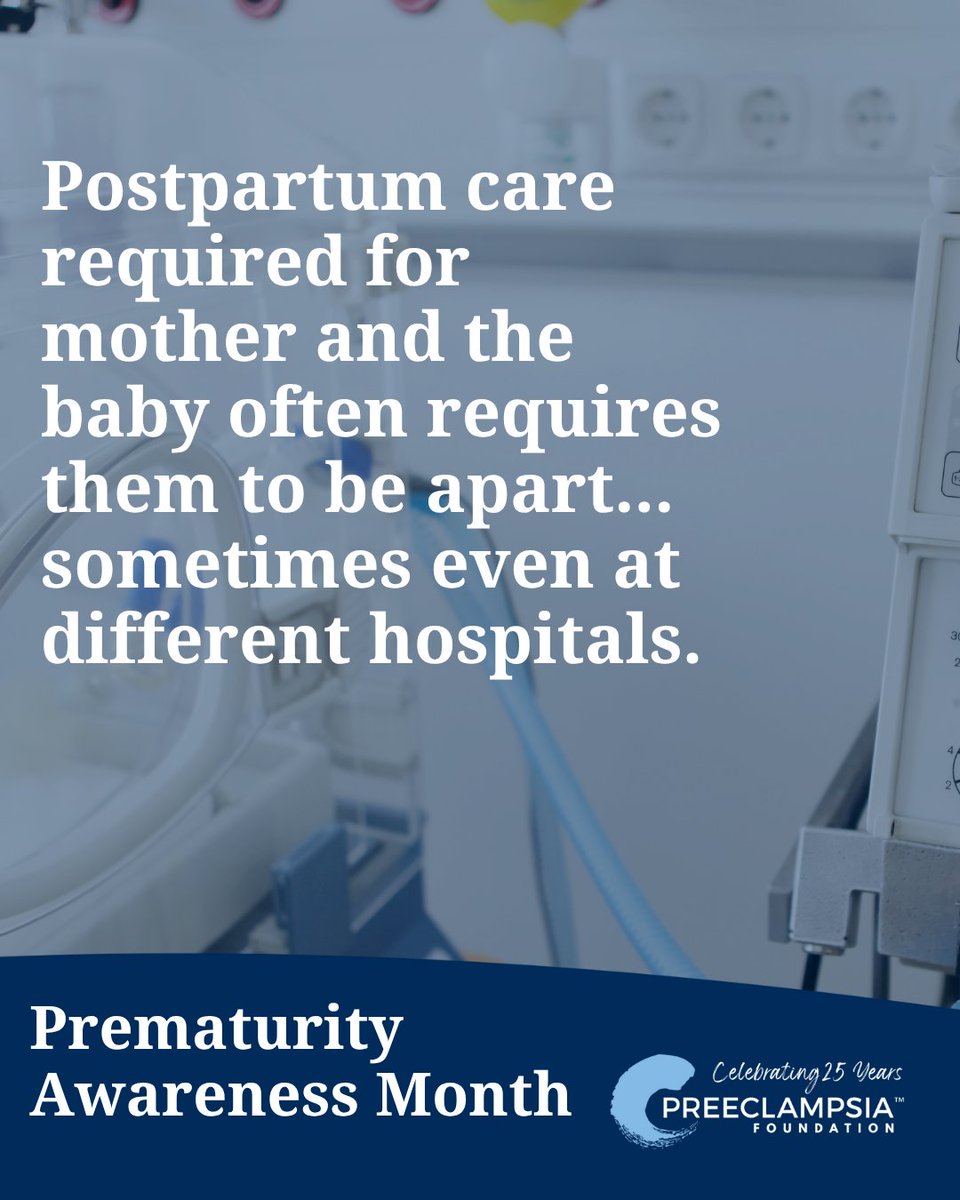 preeclampsia's tweet image. It is often talked about how important bonding is after birth, but in a situation like #preeclampsia and #prematurity, that bonding may be delayed for weeks to months due to the health of the mother and/or baby. 

#PrematurityAwarenessMonth