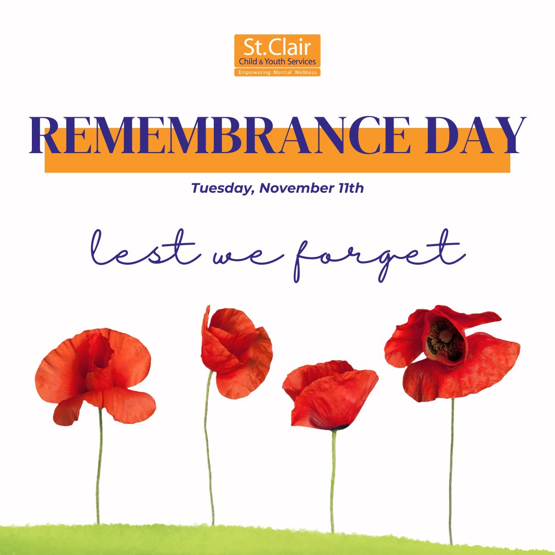 On Remembrance Day, we pause to honour the courage and sacrifice of those who have served and continue to serve. Lest we forget.

A gentle reminder that our main office is closed today but will be back open tomorrow at 8:30am.