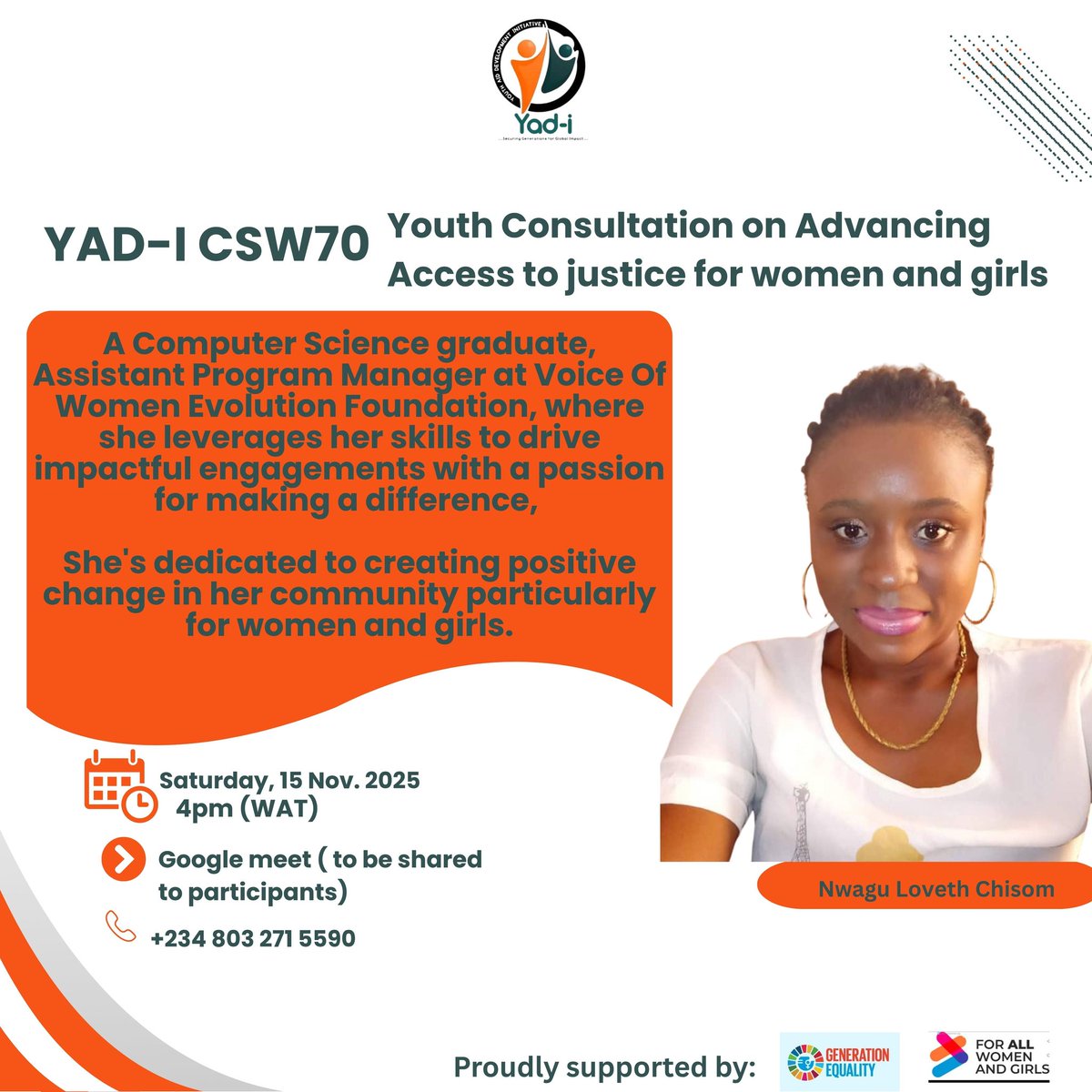 YouthAidDev_i's tweet photo. These passionate advocates are driving inclusion, amplifying youth voices, and shaping solutions that promote fairness, equity, and sustainable development. #CSW70

@UNWOMEN4Youth @unwomenNG  @Perpshub
 #YADI #AccessToJustice #GenerationEquality #YouthVoices #ForAllWomenAndGirls https://t.co/OV2hTrLCfk
