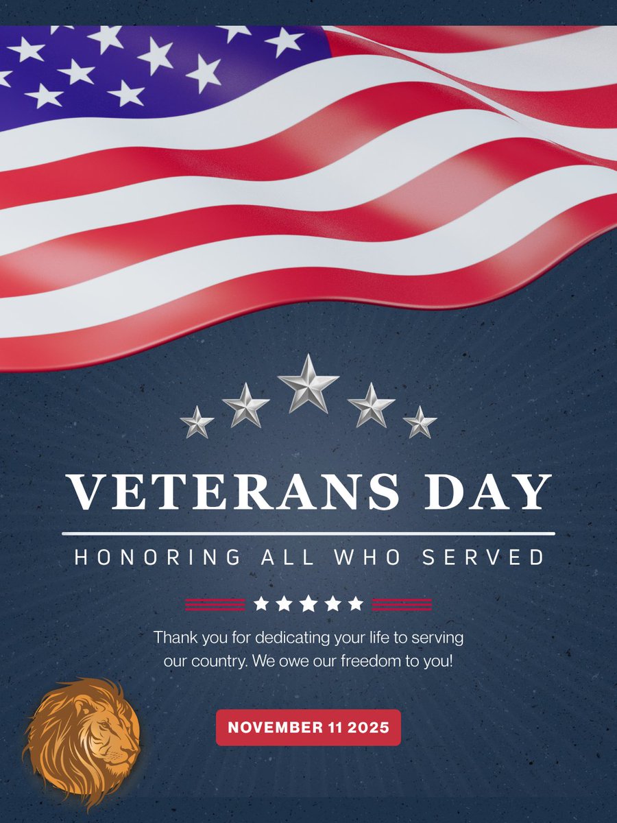 d5_llc's tweet photo. Today we honor our veterans; leaders who exemplify courage, service, and integrity. Thank you for your sacrifice and your continued impact in our communities. 🇺🇸
#VeteransDay #Leadership #D5ConsultingGroup https://t.co/j7COgjSGMC