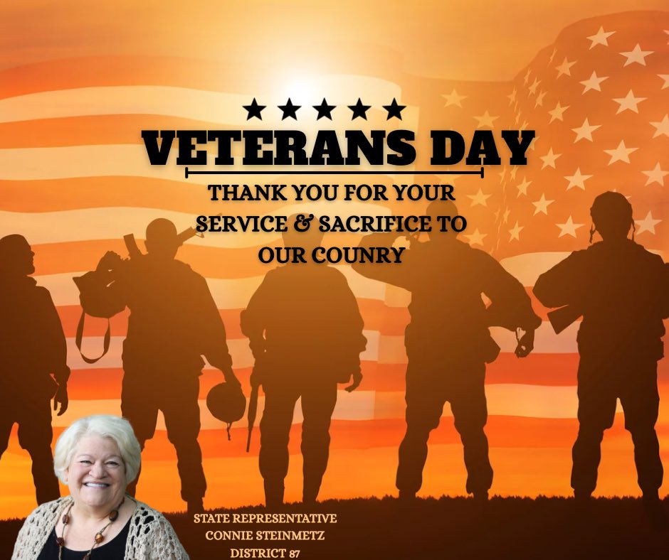steinmetzHD87's tweet photo. Today we salute the brave men and women who have served our nation with honor. Thank you, veterans. 🇺🇸 #VeteransDay https://t.co/Ru5SfT1lei