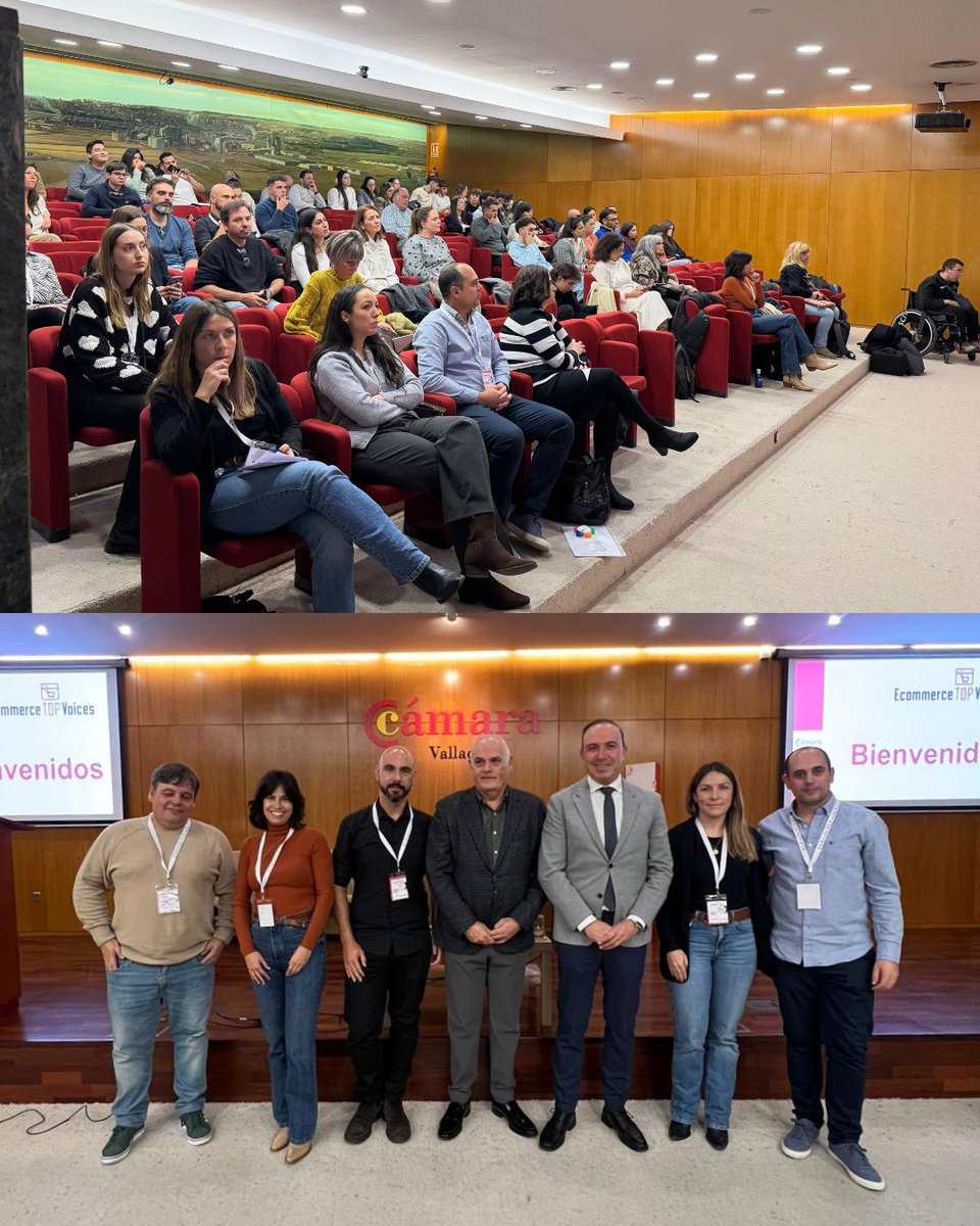 cam_valladolid's tweet photo. 📣¡Gran éxito en la segunda edición de Ecommerce Top Voices!

El evento ha sido inaugurado por Javier Labarga, vicepresidente de la Cámara de Valladolid, y Víctor Alonso Monje, vicepresidente de la Diputación de Valladolid💬

Organizado junto a @VoroMarketing y @Dip_Va  ✨ https://t.co/c5GXHz9YPL