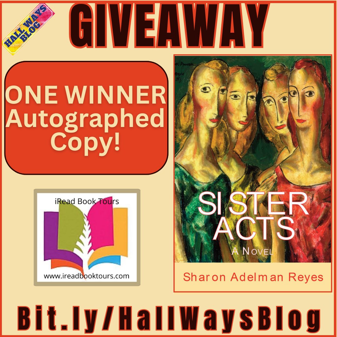 kristinethall's tweet image. &quot;For me, writing is like indelible ink laid down on the fabric of our lives.&quot;
On #HallWaysBlog: interview w/Sharon Reyes, author of SISTER ACTS + #giveaway on @iReadBookTours 
kristinehallways.blogspot.com/2025/11/sister…
#authorinterview #literaryfiction #womensfiction #multigenerationalfiction