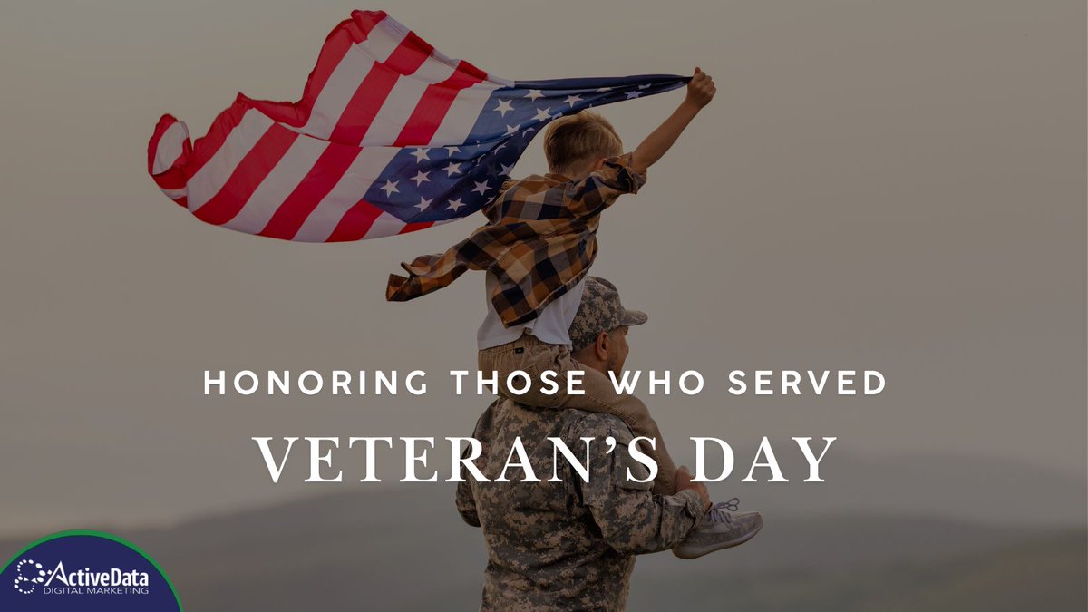 ActiveDataDigi's tweet image. This Veteran&apos;s Day we honor all who served. Your bravery and sacrifice will never be forgotten. #VeteransDay