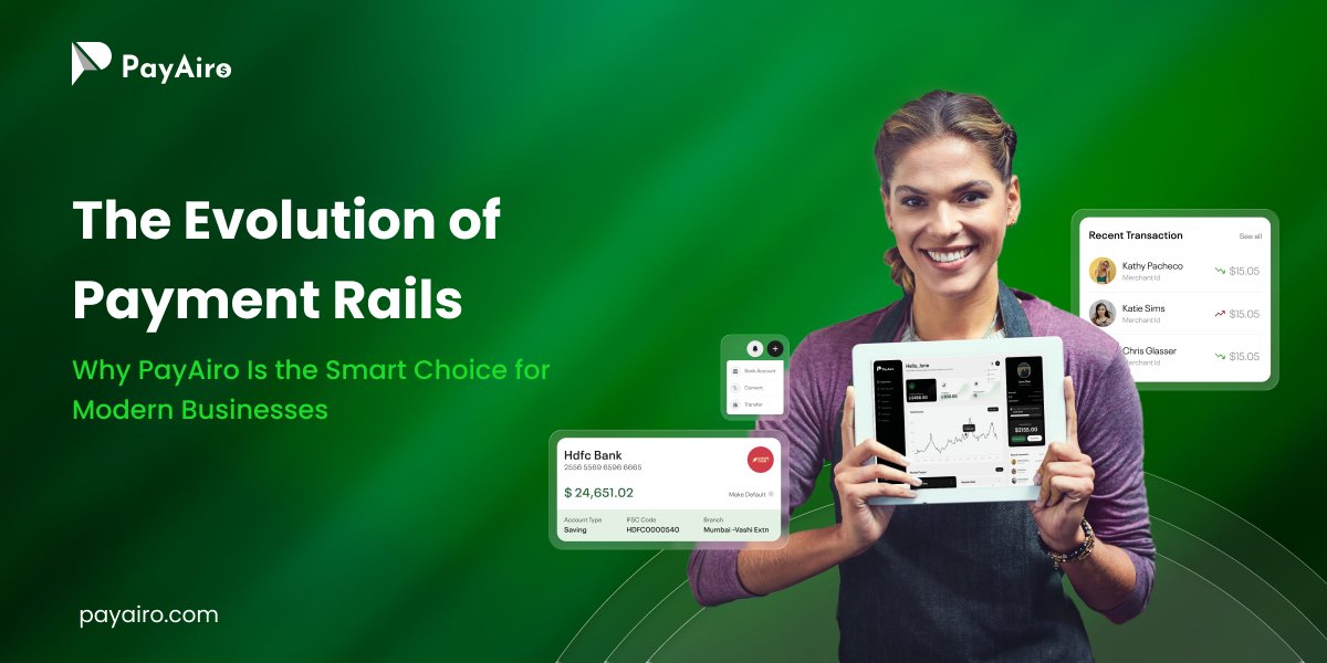 PayAiro's tweet image. From legacy systems to intelligent infrastructure
 
Explore how modern payment rails are reshaping business operations and why forward-thinking companies choose PayAiro.
 
 Dive into the evolution: medium.com/@payairo/the-e…

 #PaymentInnovation #FintechFuture #BusinessGrowth…