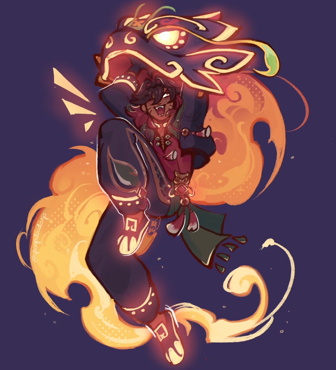 *in a dark room* dont worry guys i got this *snaps myself in half and starts glowing*

#gaming #genshinimpact