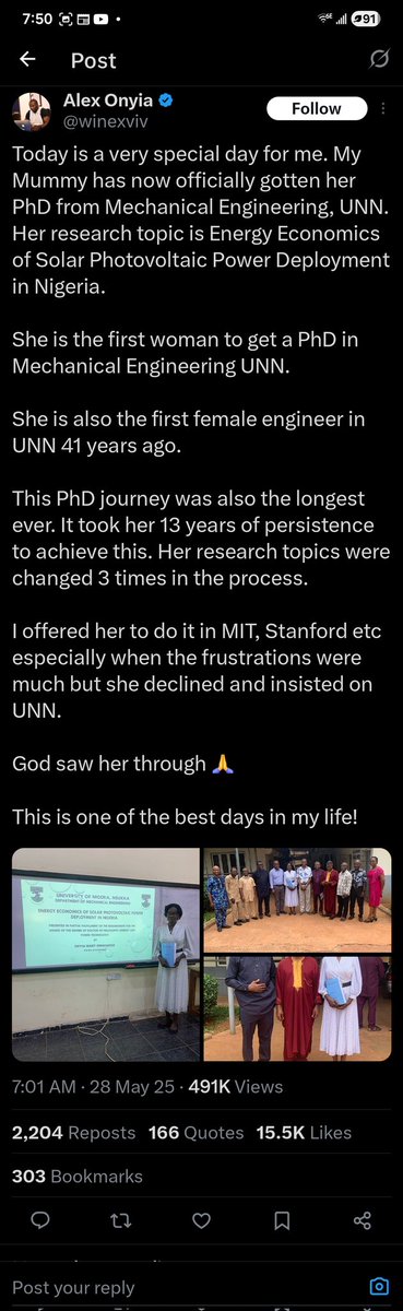 Are you also subtweeting your mom or what? Why did you have to mention that she spent 13 years doing it instead of focusing on the impact? The very thing you accuse others of is exactly what you did with your own tweet. You intended to brag but failed to impress any sound