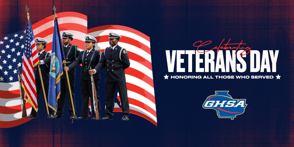 Today, the GHSA proudly salutes the brave men and women who have served our nation. Your courage, sacrifice, and dedication inspire the values of teamwork, perseverance, and leadership that we strive to instill in every student-athlete.