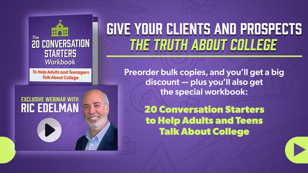 taYourFuture's tweet photo. Financial Advisors!
This college guide is a great way for you to add value to your practice!
Pre-Order Now for All Your Clients and Prospects!

https://t.co/xCarBcWl51

#financialadvisor #collegeguide #wealthmanagement #financialplanning
#CollegeGuide #TheTruthAboutCollege https://t.co/bHkeVoT1WL