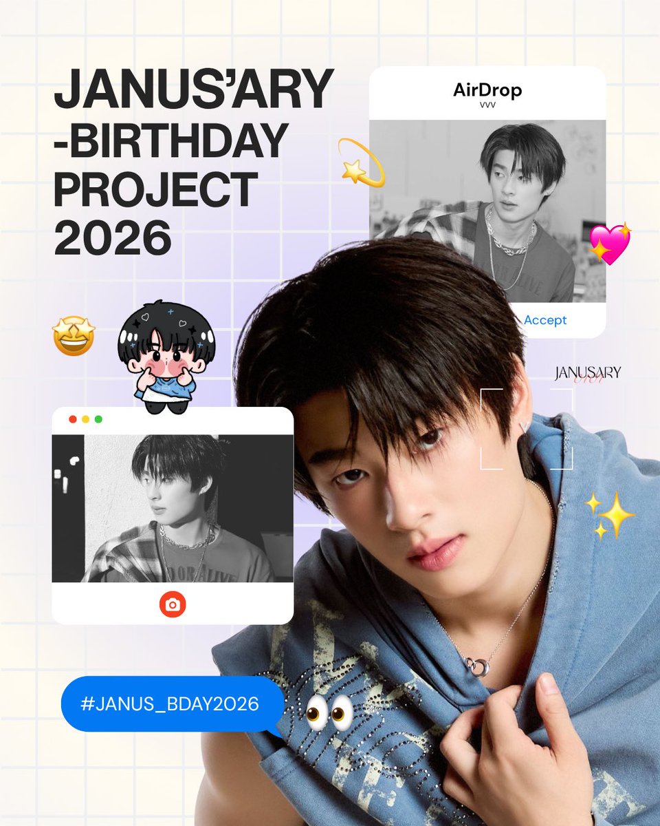 janusary1st's tweet image. JANUS’ARY 🎂
-BD PROJECT 2026

𝙇𝙚𝙩’𝙨 𝙢𝙖𝙠𝙚 𝙩𝙝𝙞𝙨 𝙅𝙖𝙣𝙪𝙖𝙧𝙮 
𝙨𝙥𝙚𝙘𝙞𝙖𝙡 𝙩𝙤𝙜𝙚𝙩𝙝𝙚𝙧.

📅 ตั้งแต่วันนี้ - 22 พ.ย. 2025
🔗 bit.ly/43pvnKX

#JANUS_BDAY2026
#JANUS_VVV #VVV_TRIPLEV