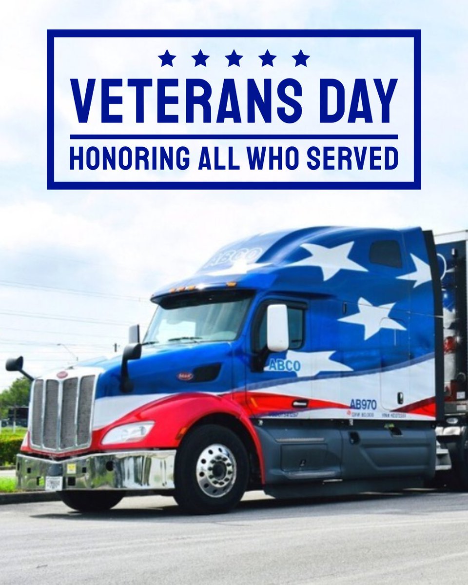 From the open road to the front lines — we salute our veterans today and every day. Thank you for your service and sacrifice.