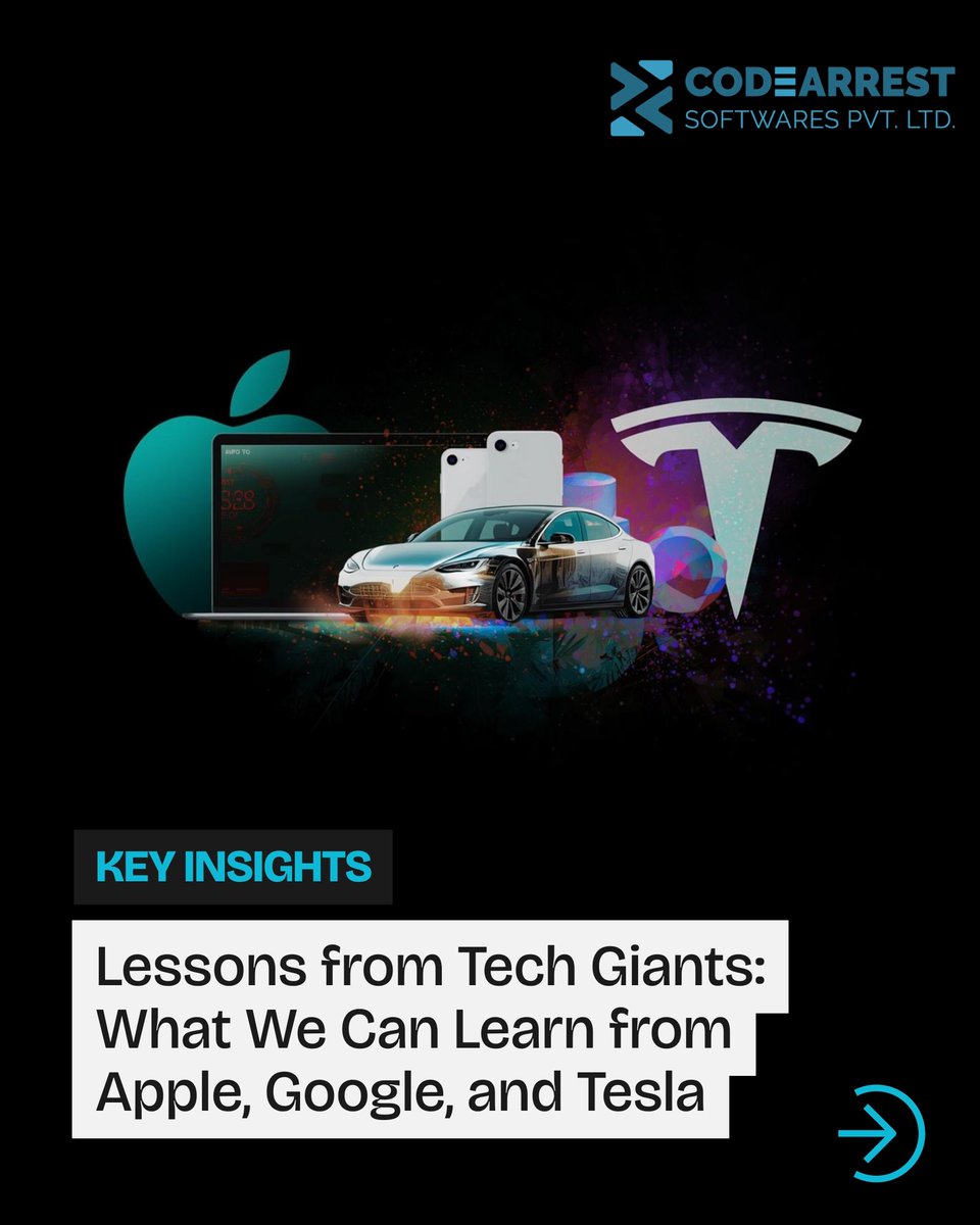 codearrest's tweet image. Simplicity. Scalability. Mission. These aren&apos;t just buzzwords—they are the foundation of every successful tech giant. 

#CodeArrest #JobArrest #ClockSession #TechGiants #BusinessStrategy #KeyInsights #Innovation #TechLessons #Apple #Google #Tesla #StartupGrowth #Scalability