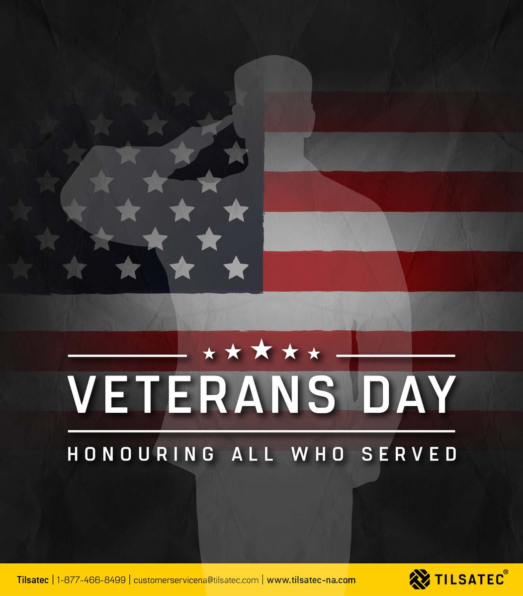 TilsatecNA's tweet photo. A day to remember and honor the courage, sacrifice, and commitment of our Veterans.

Thank you for your bravery and service, heroes. We stand in gratitude.

#VeteransDay #MilitaryHeroes #ServiceAndSacrifice https://t.co/68Q6iGyFUZ