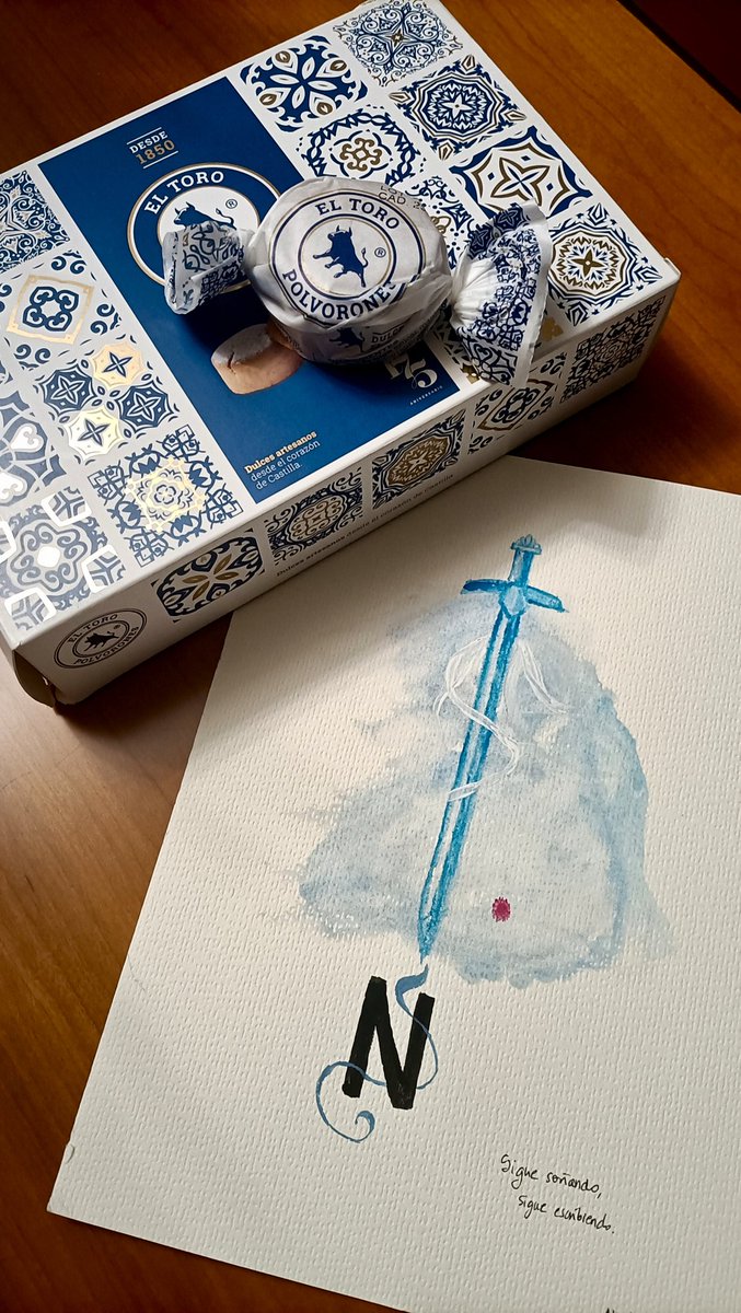 La cena fue genial y conocí a gente súper interesante y además me llevé algún regalito también de Neimhaim (una acuarela de Thyrkaya y polvorones neimhaimers!) Qué sorpresa me diste, <a href="/morgana_majere/">Sara S.E.</a> ¡mil gracias!! 🥰❤️❤️