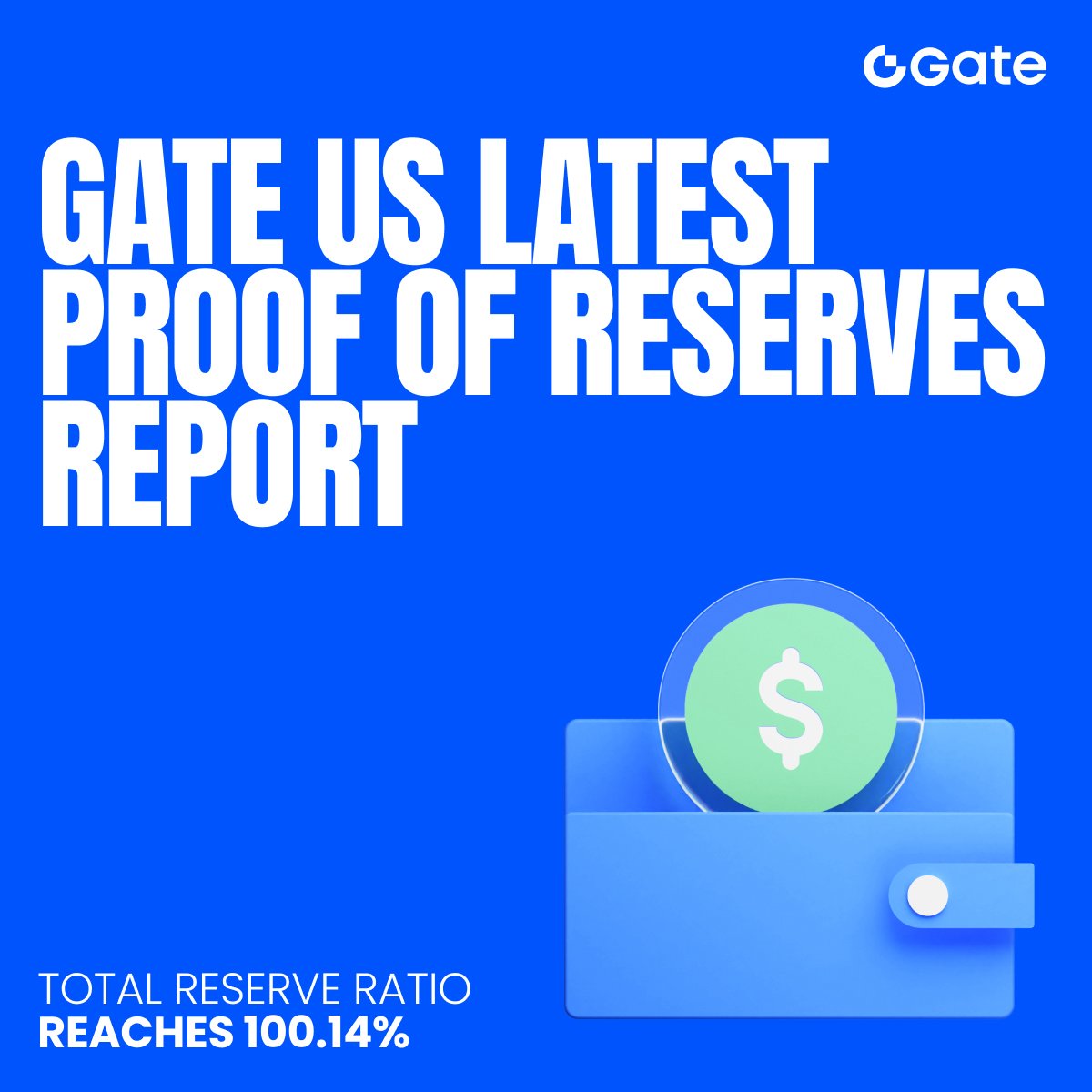 GateUS_Official's tweet image. Gate US releases its latest Proof of Reserves Report.
🔹 Total reserves value: $80.23M
🔹 Overall reserve ratio: 100.14%
🔹 BTC, ETH, and USDT exceed the 100% reserve benchmark

With transparency, security, and innovation at its core, Gate US is building a stronger, more…