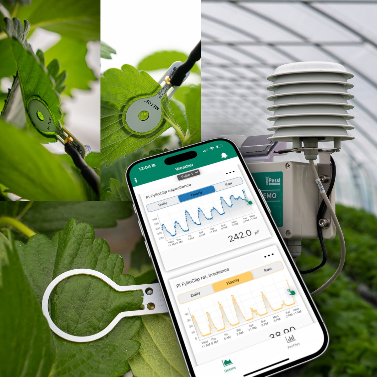 Spotted at <a href="/AGRITECHNICA/">AGRITECHNICA</a> 2025 with <a href="/metos_austria/">METOS® by Pessl Instruments</a> on H21/C05. This device gets plant stress before any visual apparence. Fyllo-Clips measuring conductivity and irradiance. An app translates into actionable insights (alarms). They call it #STREMO Amazing!