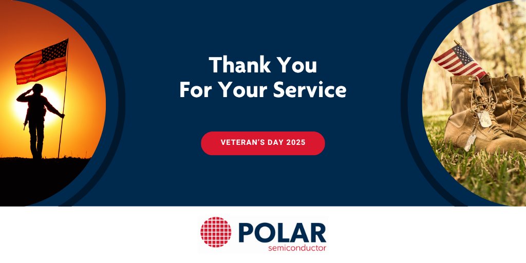 This #VeteransDay, we pause to honor and thank all who have served in the U.S. Armed Forces—especially the veterans within our own walls. Your leadership, discipline, and commitment to excellence continue to inspire us every day. 🫡

#PolarSemiconductor #VeteranCareers #ThankYou