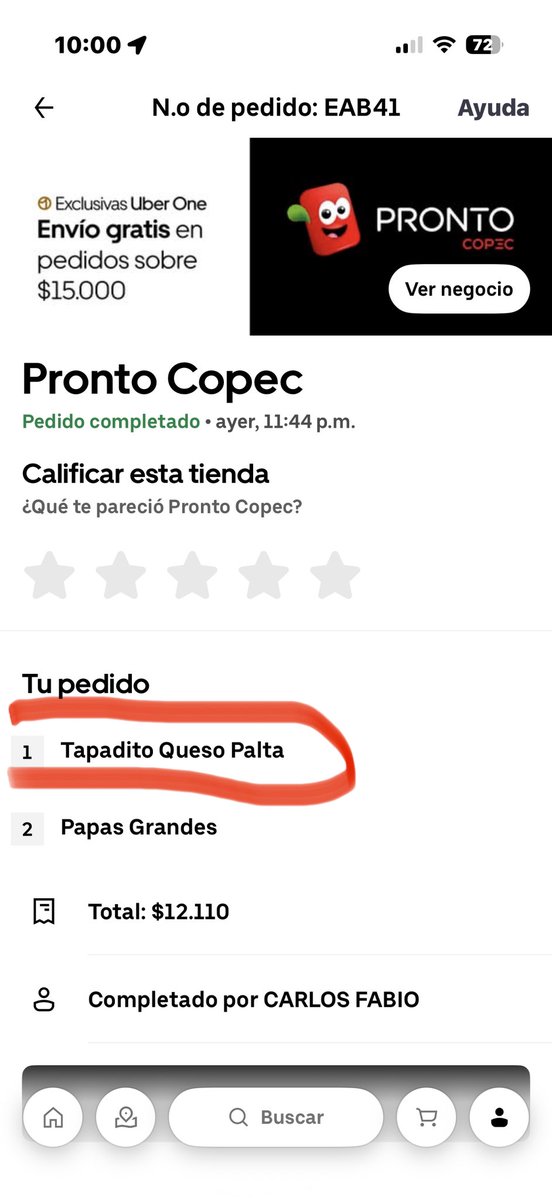 vanejohnson_'s tweet photo. @Uber_Chile @Uber_Support @UberEats les parece adecuada esta manera de tratar a sus clientes? Ya es 2da vez en menos de un mes que me hacen esto: tener que pagar por algo que no pedí y la falta es grave ya que soy vegetariana, no es solo un error, es una falta de respeto @SERNAC https://t.co/HU1AxO1wPc