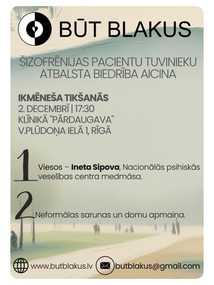 Pievienojies mums 2. decembrī!