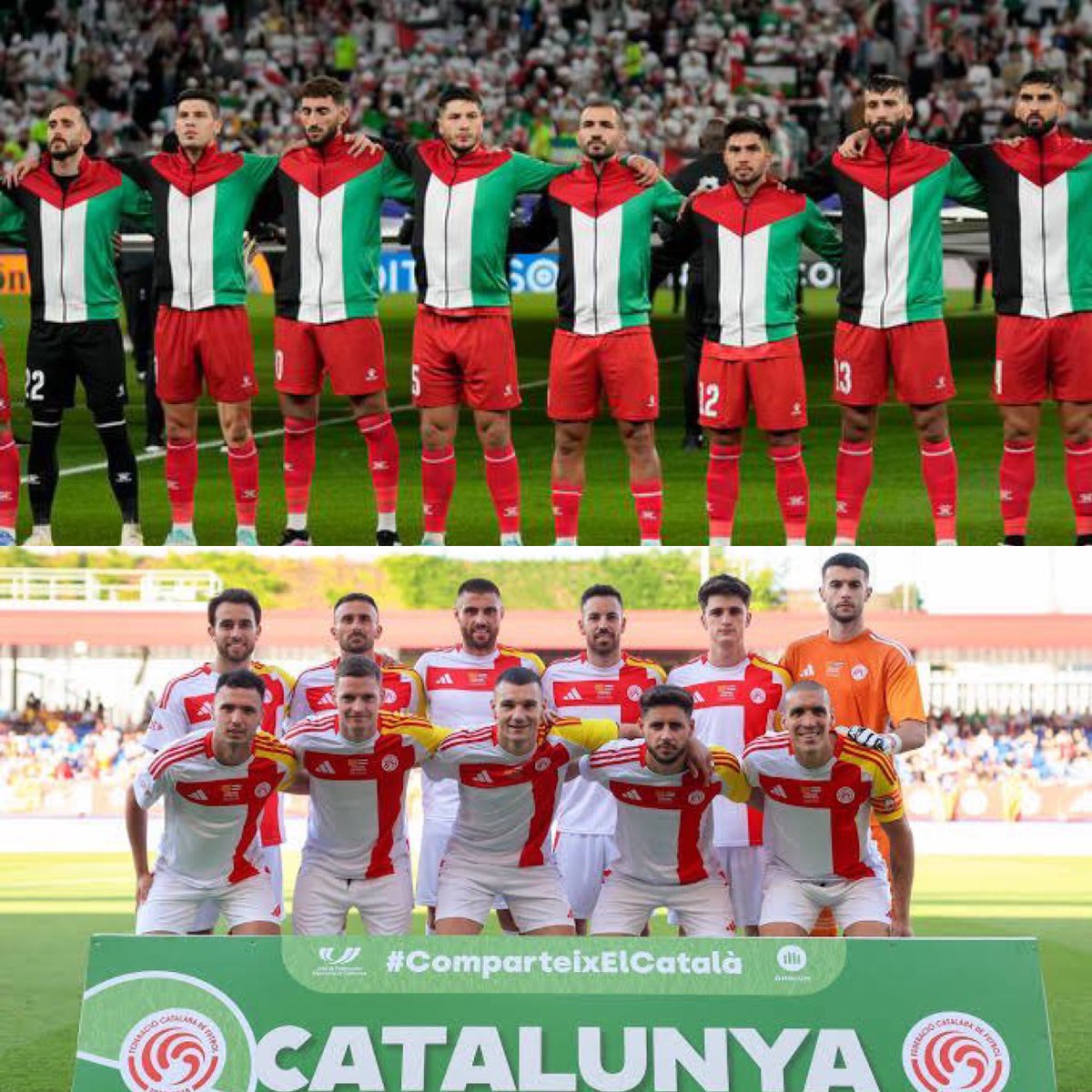 During this international break, Palestine and Catalonia will play each other in Barcelona 

All proceeds from the match will go to fund humanitarian aid, the reconstruction of Gaza and the urgent needs of the Palestinian people

What an occasion 

🇵🇸⚽️
