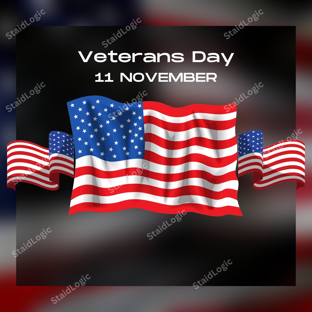 StaidLogic's tweet photo. Thank you to all veterans for your service, courage, and dedication!!!!!

#Staidlogic #VeteransDay #HonoringService #ThankYouVeterans https://t.co/HG6H01SAIb