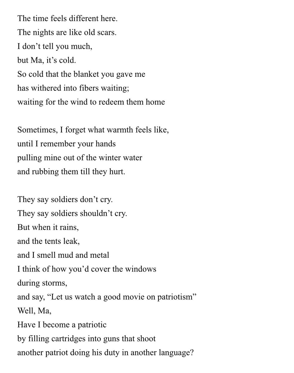 devtogup's tweet photo. “Dear Ma,
If this letter reaches you, don’t fear the silence between words — it’s just the part I couldn’t say out loud.”
Self written poem called From Postal - P840 — a son’s last letter, written between duty and longing. 💌
#Poetry #DearMa #FromPostal #WarLetter https://t.co/zweH6YIJdB