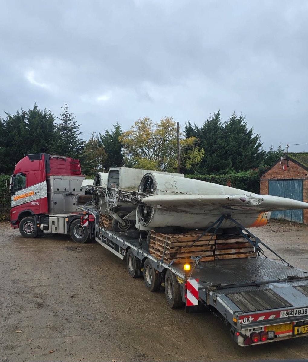 Carefully loaded, secured, and transported to Manston, this move represents not just logistics — but the preservation of a legacy. 

Bringing aviation heritage home, one journey at a time. 🛠️✈️