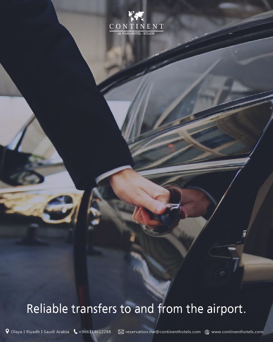 continentalwaha's tweet photo. Travel in comfort with our hotel transfer service.
#people #staytuned #hotellifestyle #saudiarabia #hospitality #continent #continenthotel #riyad #continentworldwide #transportation https://t.co/tKixl3fJor