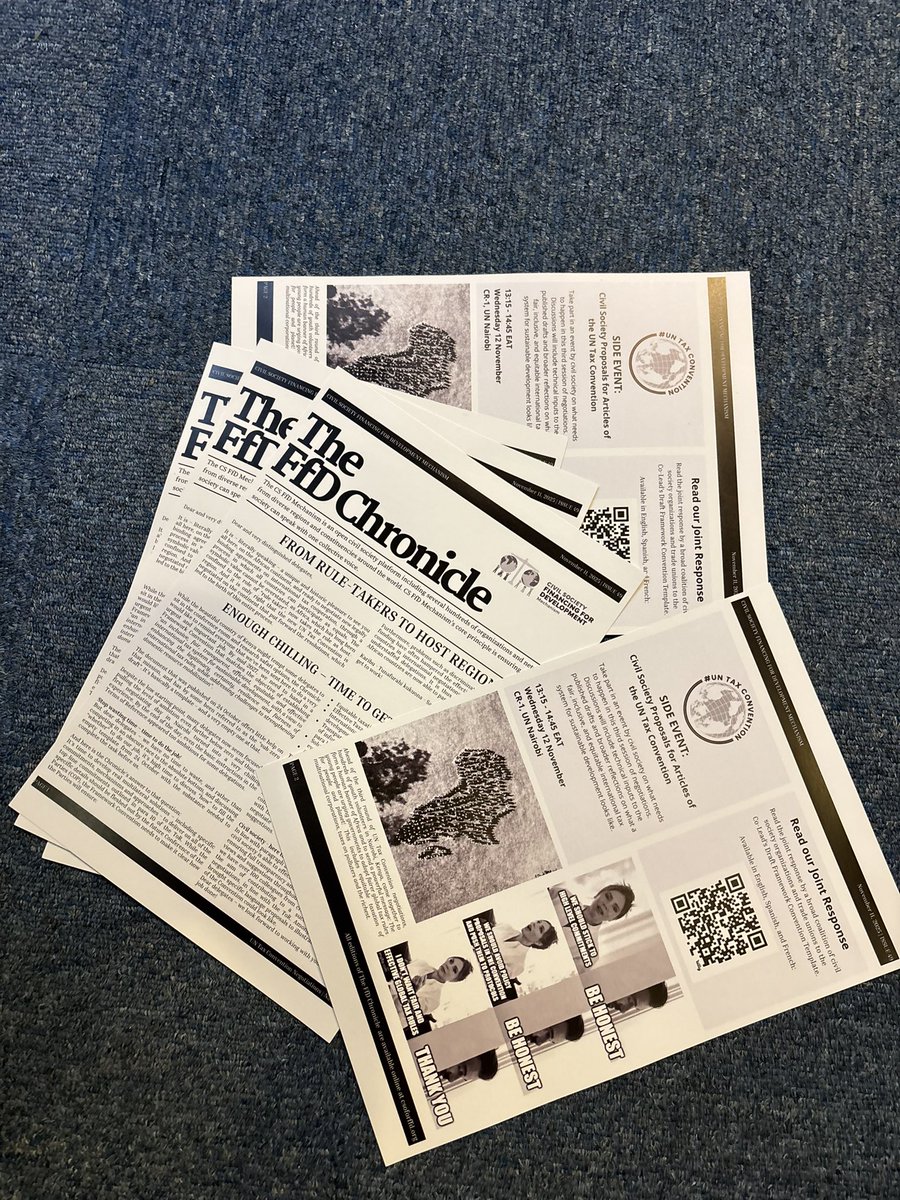 Youth_TJN's tweet image. 📍Nairobi, Kenya 🇰🇪

Top Scenes from Day 2 of the 3rd Intergovernmental Negotiation Sessions for a #UNTaxConvention‼️

🗞️ Today’s FfD Chronicle by @cs_ffd is out!!

In this edition, you will find;

1️⃣ Highlights on the significance of these first negotiations in Africa
2️⃣ A…