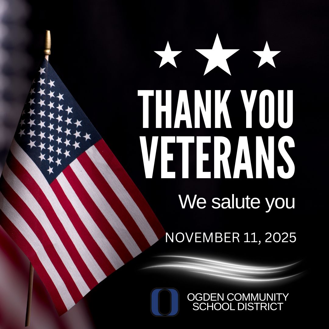 🇺🇸 Veterans Day Program – All Are Welcome! 🇺🇸
☕ Coffee Hour: 9:30–10:30 a.m.
🎖️ Program: 10:30 a.m.
📍 Ogden High School
#VeteransDay #OgdenBulldogs #ThankYouVeterans