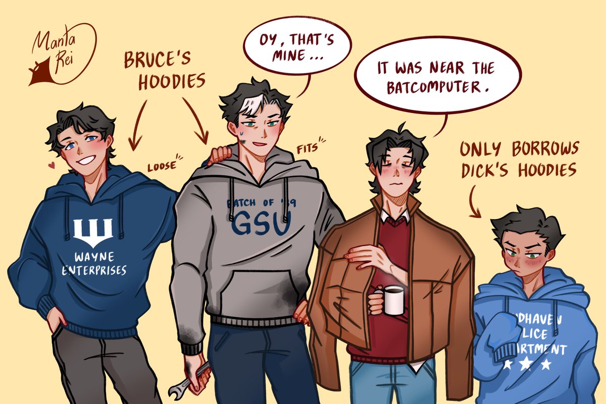 Sharing is caring, even when your dad's a billionaire 🫶

#batman #robin #batfamily 