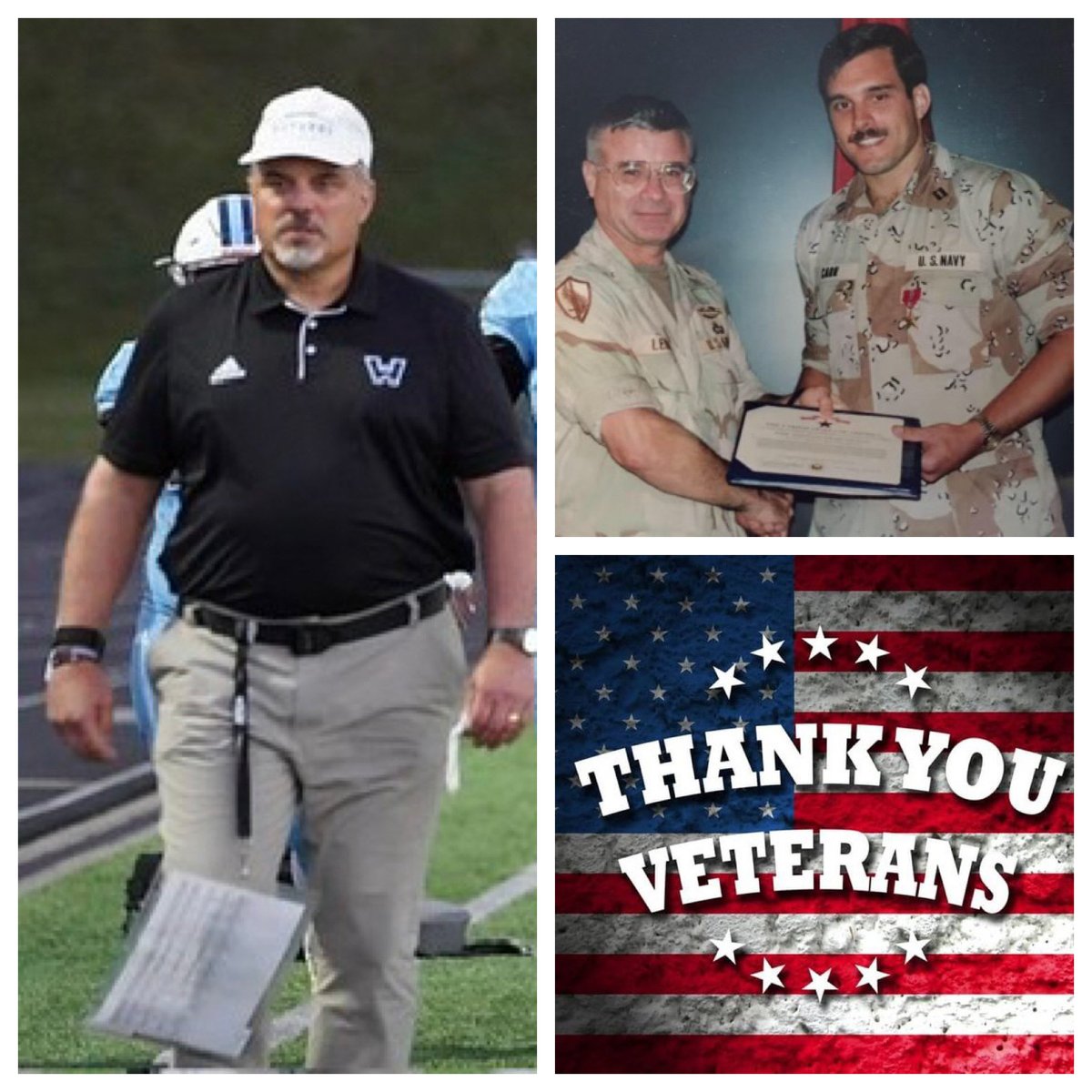 PerfectEffort14's tweet image. Thank you to all our Veterans for your service! We’re especially proud to have Coach Carr, a 20-year Navy Veteran, leading and serving our players with the same dedication he showed our country. 🇺🇸 #VeteransDay #TeamAttack