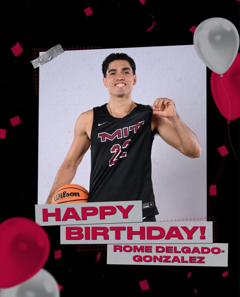 MITEngineersMBB's tweet image. 🎈𝙃𝘼𝙋𝙋𝙔 𝘽𝙄𝙍𝙏𝙃𝘿𝘼𝙔🎂

Happy Birthday to our guy, Rome Delgado-Gonzalez!

#EngineeredToCompete