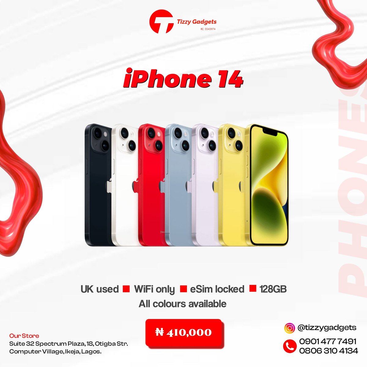 tizzydgreat_'s tweet image. Power, speed, and class — all in one device. 📱✨
Upgrade to the iPhone 14 today at Tizzy Gadgets.

Send us a DM ‼️ 

#TizzyGadgets #iPhone14 #NaijaTechPlug #SmartUpgrade