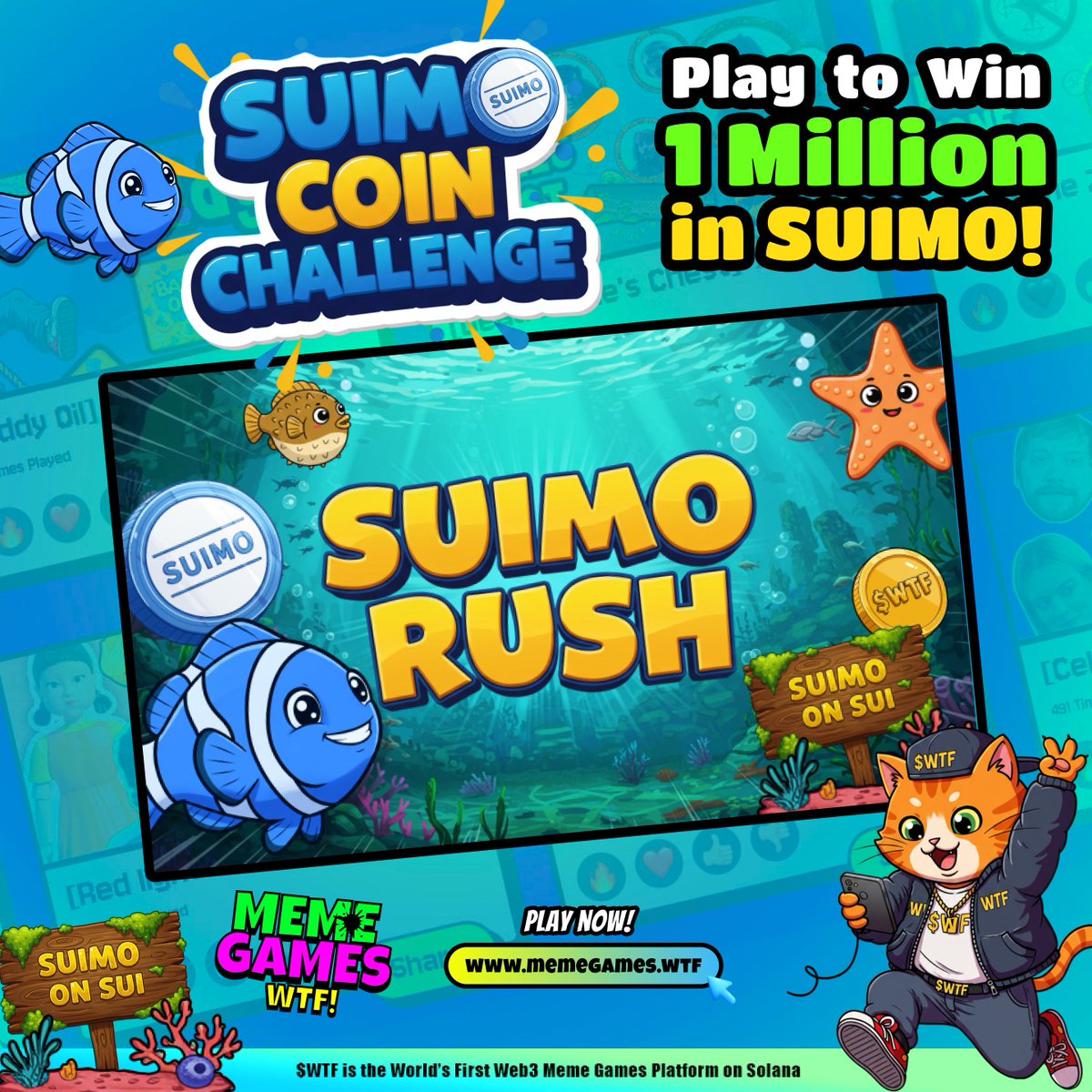 memegameswtf0's tweet image. 🎉 SUIMO COIN CHALLENGE ALERT! 🎉  
Yo, Meme Fam and SUIMO Squad! Ready to flex your degen skills and claim the #1 spot in the meme universe? Let’s crank up the chaos and dive into the ultimate Suimo Coin showdown! 🚀

🔥 How to DOMINATE:  
✅ Head to memegames.wtf/game/Suimo%20R…
✅…