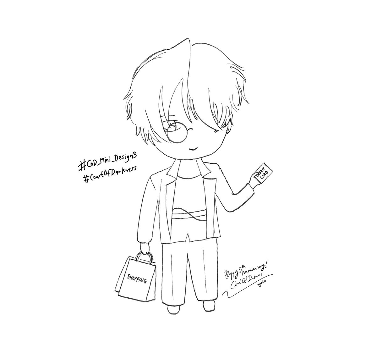 byeolbitx's tweet photo. #CoD_Mini_Design3
Lou: “Is this all you need? How about we look at more boutiques? My credit card is unlimited, you’re free to use it as much as you want, you know? Max it out, my love.”
Outfit is his casual outfit! Sorry I didn’t colour it, I don’t know how to 🥹 https://t.co/twNQPskmhx