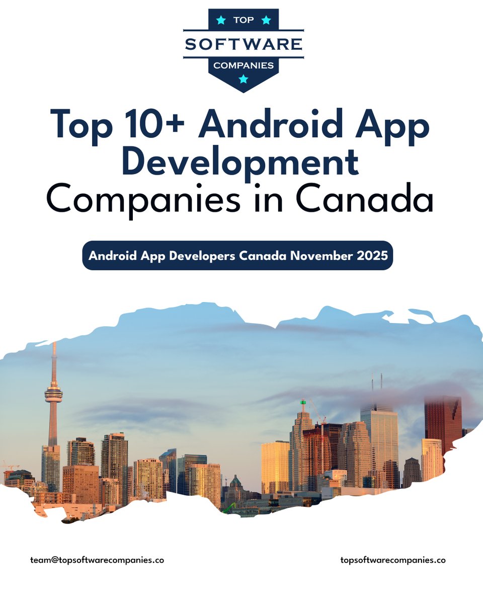 topsoftwarefirm's tweet image. Top Android development companies in Canada provide complete mobile app solutions, including design, development, and maintenance. They are recognized for strong technical expertise and reliable project delivery.
#AndroidDevelopment #CanadaTech #MobileAppDevelopment #AndroidApp