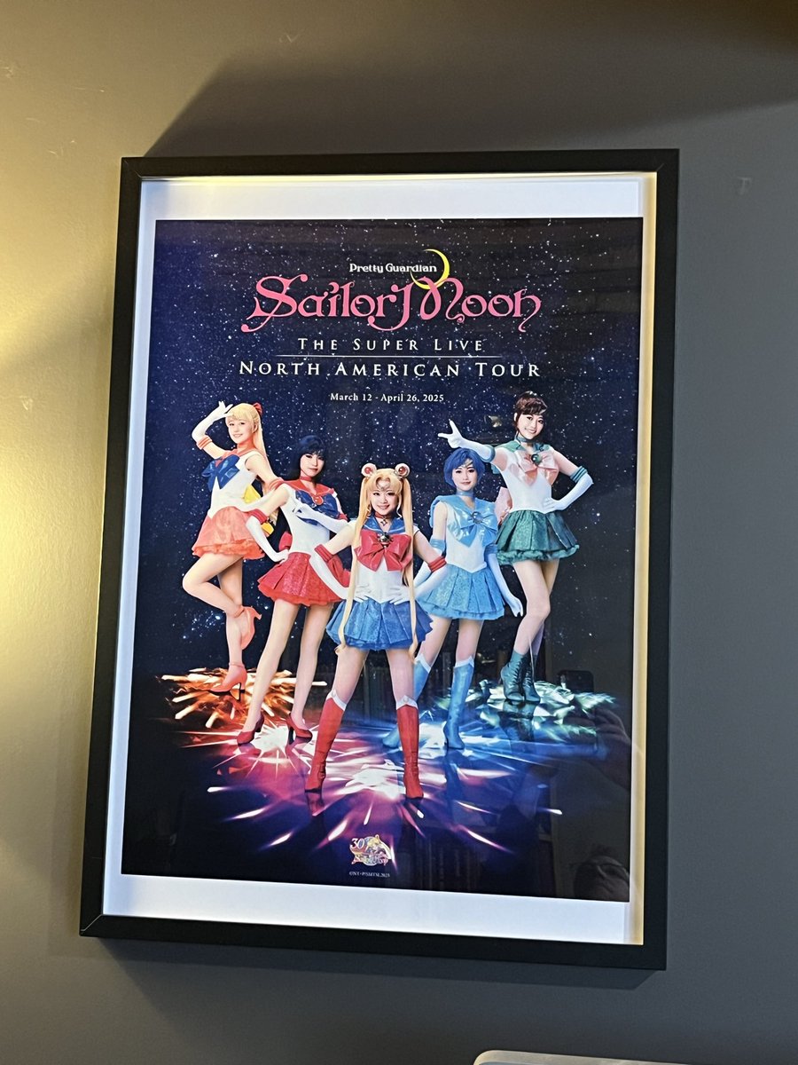 Finally got around to hanging this poster I got at the musical in April. It’s been in the frame for months!